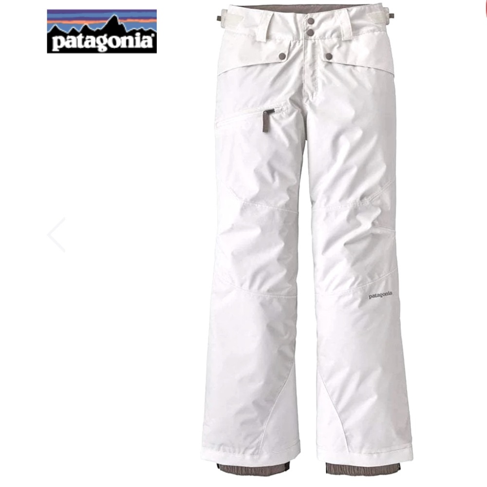 NWT Patagonia Girls’ Snowbelle Pants in Birch White (S, 7/8)